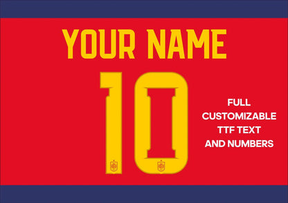 Tipografía Oficial España Mundial 2026 – Vector Editable (PDF+EPS+TTF)